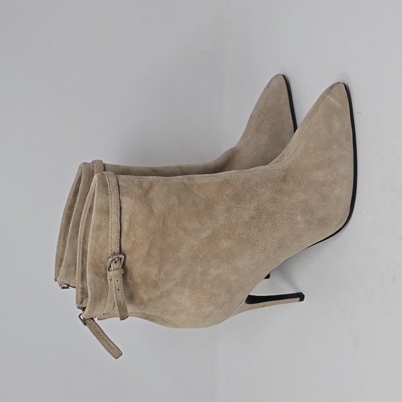 Reiss Ashton Suede Pointed Toe Buckle Stiletto Heeled Boots Women's Size  8 - Picture 3 of 8